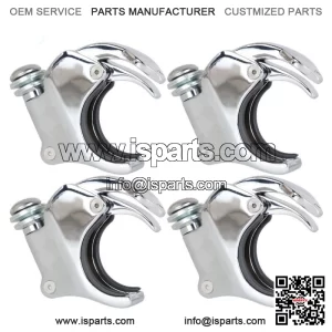 4PCS Windshield Windsreen Clamps 49mm For Dyna FXDF FXDB Super Wide Glide