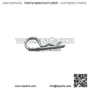 Polaris ATV Hitch Pin Clip, .148 x 3 1/16, Genuine OEM Part 7661067, Qty 1