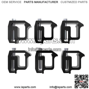 Fixing Clip 6 Pack #Black