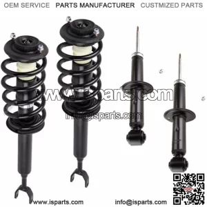 Full Set: 2 Front Complete Struts Springs Mounts + 2 Rear Shocks Fit A6 Quattro