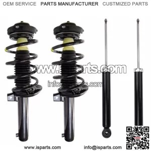 Full Set 2 Front Complete Struts Springs Rear Shocks Fits VW Golf Jetta Passat
