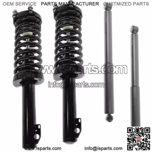 Full Set 2 Complete Struts With Springs 2 Rear Shocks Fit Jeep Grand Cherokee