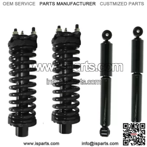 2 Complete Struts Coil Springs + 2 Rear Shock 2002-12 Jeep Liberty, 07-11 Nitro