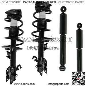 Full Set 2 Front Complete Struts + 2 Rear Shocks Fit 2008 - 2012 Nissan Rogue