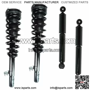 Full Set 2 Front Complete Struts + 2 Rear Shocks Ford Fusion 2.3L 4cyl Only