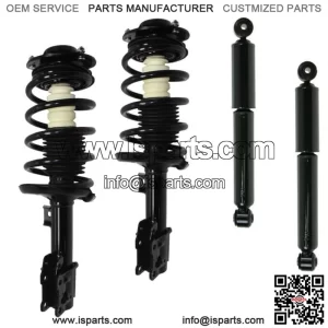 2 Complete Front Struts Springs Mounts + 2 Shocks Fits 04-07 Malibu Non Maxx