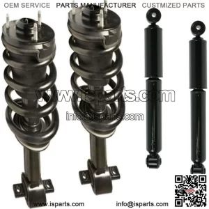 2 Front Complete Struts Springs Mounts + 2 Rear Shock Fit 07-13 Silverado Sierra