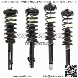 Full Set - 4 Complete Struts With Springs Mounts Fit 2008 - 2012 Honda Accord