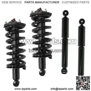 2 Front Complete Struts Springs + 2 Rear Shocks Fit 2004-2011 Armada 4WD Only
