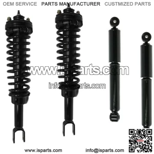 2 Complete Front Struts + 2 Rear Shock Absorbers Full Set Fit 2WD Dakota Raider