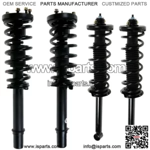 Full Set - 4 Complete Struts With Springs Mounts Fit Honda Accord With Warranty