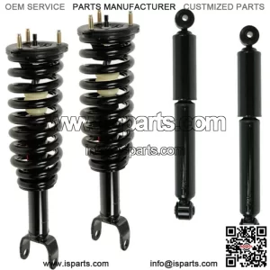 2 Complete Struts Spring Mount + 2 Shocks Fit 4WD 2005-09 Dakota, 2006-09 Raider