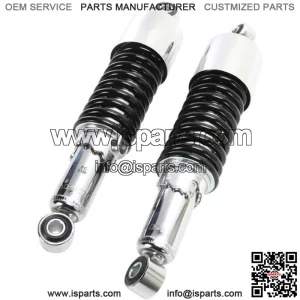 Shocks with Eyelet Mount with Shrouds Chrome/Black