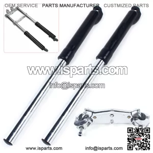 Front Fork Shock for 2-Stroke Mini Triple Dirt Pit Bike Pro Trail 49CC (Black)