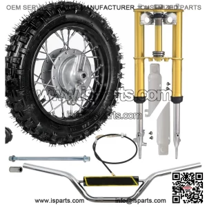 Front Fork Triple Shock + 2.50-10 Wheel Kit & 7/8" Handlebar for CRF50 XR50 SSR70