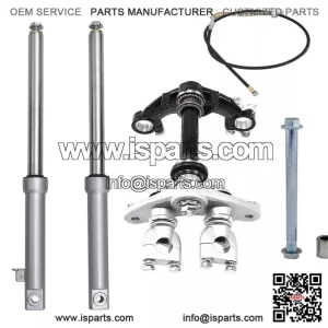 Front Fork Shock Triple Clamp Kit with Drum Brake for Honda CRF50F CR50R JR50 DRZ70