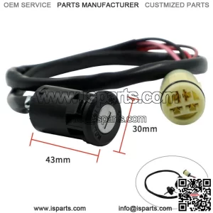 1PC Motorcycle Ignition Barrel Switch 2 Keys 4 Wire For ATV Quad Dirt Bike Part (For: More than one vehicle)