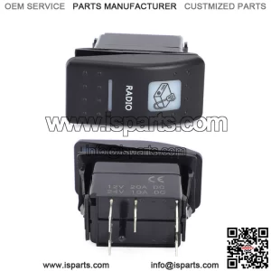 UTV SxS Rocker Switch, Radio/Intercom W/ Amber Light For Can-Am Maverick X3