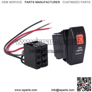 FOR CAN AM MAVERICK X3 COMMANDER ROCKER FOG LIGHTS SWITCH WITH BACKING AMBER