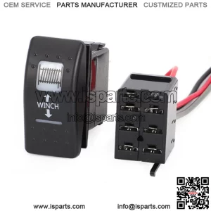 For UTV CAN-AM Maverick X3 Commander Rocker Amber Winch Switch W/Backing