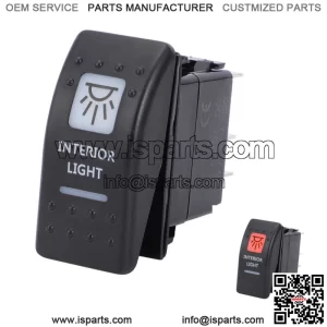 INTERIOR LIGHT ROCKER SWITCH ORANGE Fits CAN AM MARINE MAVERICK X3 COMMANDER