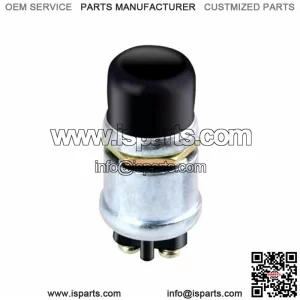 Golf Cart 12V Horn Switch Button w/ Cover Floor Mount For Club Car, EZGO, Yamaha