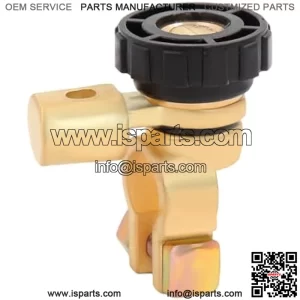 Battery Master Disconnect Cut Off Switch, Auto 360 Top Post Battery Switch Isolator, 6V 12V 24V Negative Post Battery Saver, Vehicle Battery Kill Switch for Car Boat RV (Black)