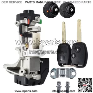 Fit For 2006-2011 Honda Civic Ignition Switch Lock Cylinder Auto Trans w/2 Keys