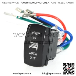 7 Pin Reset Circuit Rocker Toggle Switch Winch In/Out FIt Polaris Can-am UTV (Fits: Yamaha Rhino 660)