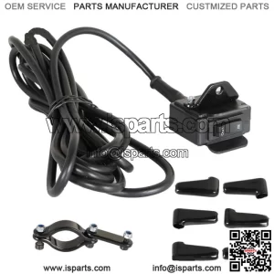 ATV 12V Handle Bar Control Switch & Mounting Bracket Winch Rocker Thumb Switch
