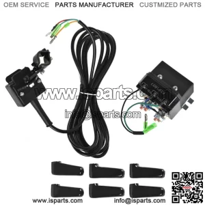 ATV 12V 250A Starter Solenoid Relay Contactor & Winch Rocker Thumb Switch Kit