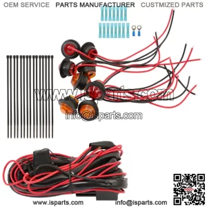 For SXS Kawasaki Mule Teryx 4 Street Legal LED Rocker Switch Turn Signal Kit