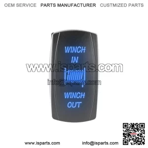 Blue Backlif Winch Control Rocker Switch Fit Can-am Polaris Honda Kawasaki UTV