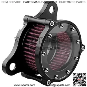 Air Cleaner Intake Filter System Kit For Harley Davidson Sportster XL883 XL883N XL883R XL883P XL1200 XL1200L XL1200X Iron 883 Forty Eight XL1200X 2004-2016 Billet Aluminum CNC Machined Washable