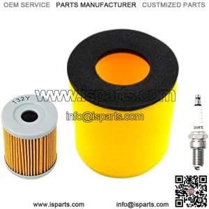 Air Filter 13781-19B00, FS-905 & Oil Filter & Spark Plug Compatible with Suzuki Quadrunner 250 LT-4WD LT-F250 2x4 4x4 King Quad 300 LT-F4WDX LT-F300F 4x4 1987-2002