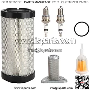 Golf Cart Tune Up Kit for EZGO TXT 2005-2009 w/MCI Motor, EZGO RXV 2008-up w/Robbins Engine, EZGO ST350 Workhorse 1996-up Gas Vehicles, Air Filter Oil Filter Fuel Filter Spark Plug