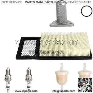 Golf Cart EZGO Tune Up Kit for EZGO TXT with 72368G01 Air Filter Fuel Filter Spark Plug Oil Filter Replacement Kit for TXT, Medalist & Marathon 1994-2005 295/350cc 4 Cycle Robins Motor