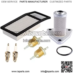 72368G01 Air Filter 26591G01 Oil Filter 72084-G01 Fuel Filter Spark Plug Kit Replacement for EZGO TXT, Medalist 4 Cycle 295cc / 350cc Golf Cart 1994-2005 Replacement Parts