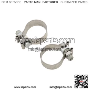 Khrome Werks Stainless Steel Exhaust Clamps For Harley Touring 1995-2016