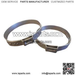 CanAm Outlander Renegade Pair Driveshaft Clamps Vibration Resistant Crimp Boot