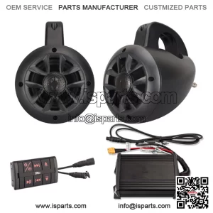NUTV4 - Marine Bluetooth Rzr Canam Atv Golf Cart Utv Speakers Stereo System (Fits: Yamaha Rhino 660)