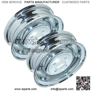 Vespa Front Rear Wheel Rim Set Chrome Plated 3.50" X 8" VBB VLB VNA Models GEc