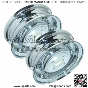 Vespa Front Rear Wheel Rim Set Chrome Plated 3.50" X 8" VBB VLB VNA Models @Vi