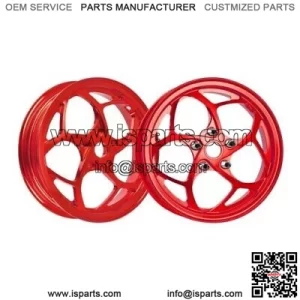 MOS Forged Aluminum Alloy Wheels Rims for Vespa GTS 300 ABS Red Color