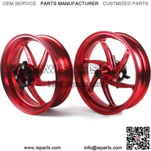 15 Inch Wheel Rims Front and Rear for Honda Forza 350 2018-2023 / Forza 350 2018-2023 ADV include Motorcycle Replacement Accessories Parts Red Forza350 2019 2020 2021 2022