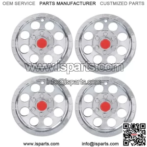 4Pcs Golf Cart 10" Silver Wheel Cover Hub Caps Fit For EZGO Club Car and Yamaha