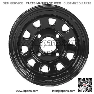 4 ATV/UTV Wheels Set 12in ITP Delta Steel Black 4/110 5+2/2+5 SRA (For: Polaris)