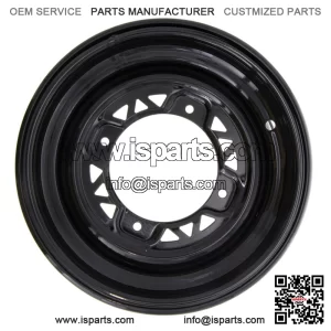 Polaris 1523448-067 Black Front Rim 12x6 Sportsman Scrambler 800 700 600 570 550 (For: Polaris)