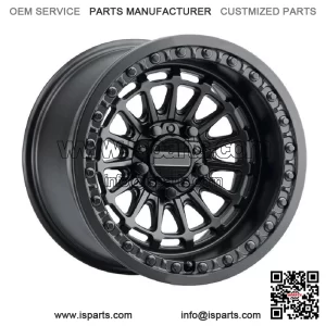 MetalFX Delta R Beadlock 15x7/15x10 Wheels Black Polaris RZR Turbo R & Pro R (For: Polaris)