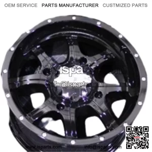 POLARIS RZR 800 14" COBRA BLK ATV ALUMINUM WHEELS (SET 4) LIFE WARRANTY POL3CA (For: Polaris)